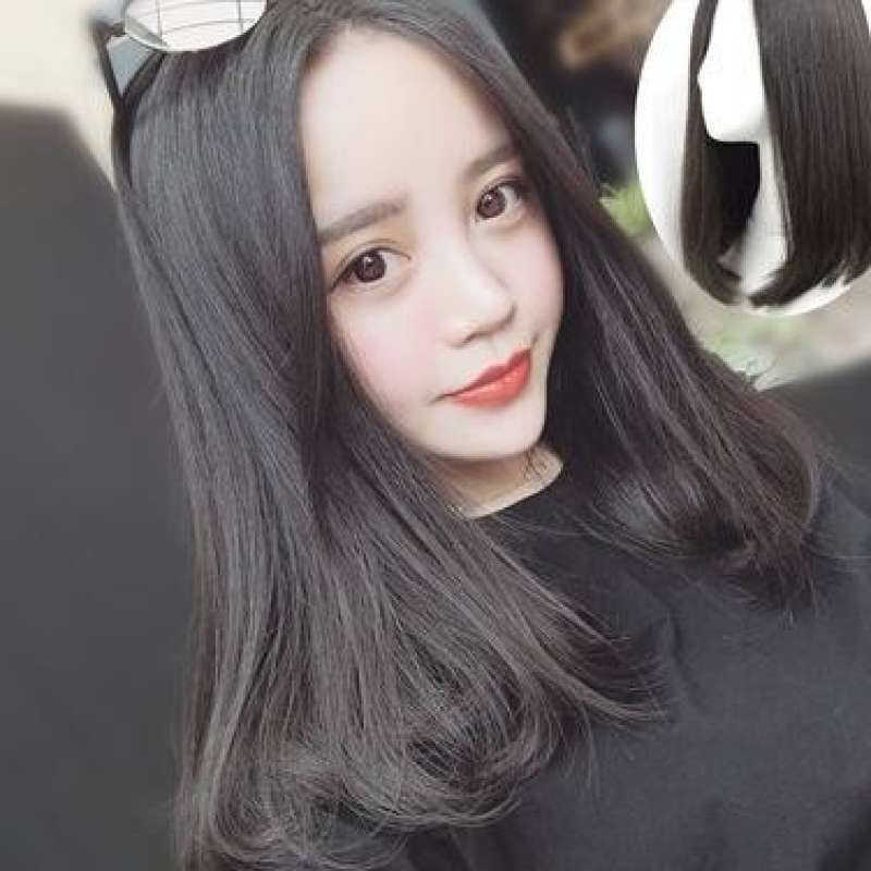 Short straight hair korean online