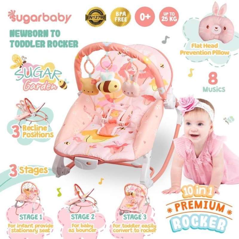 Sugar baby bouncer rocker best sale