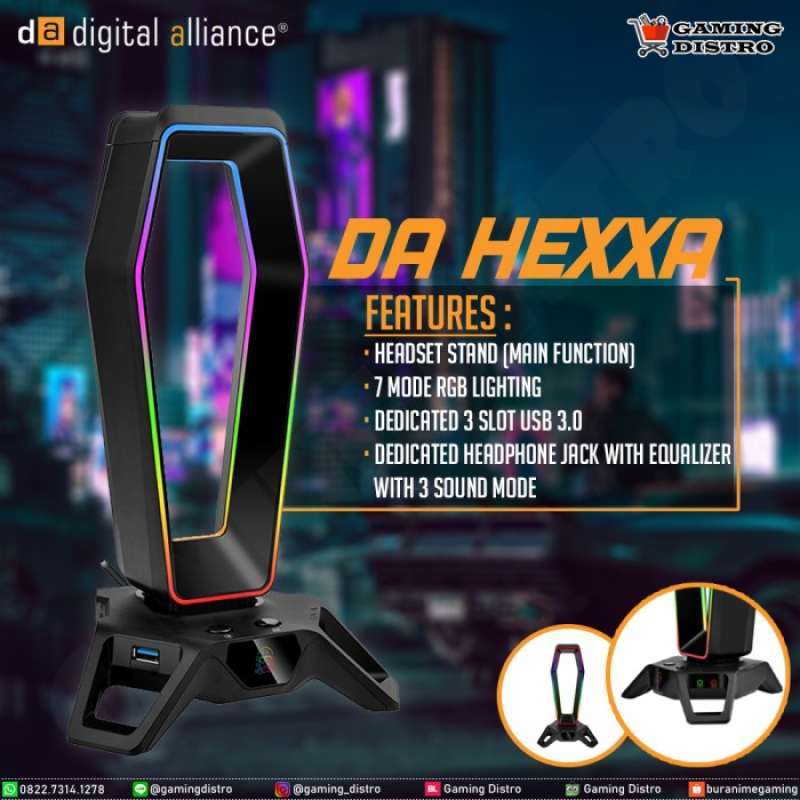 Promo Headset Stand Digital Alliance Hexxa Digital Alliance