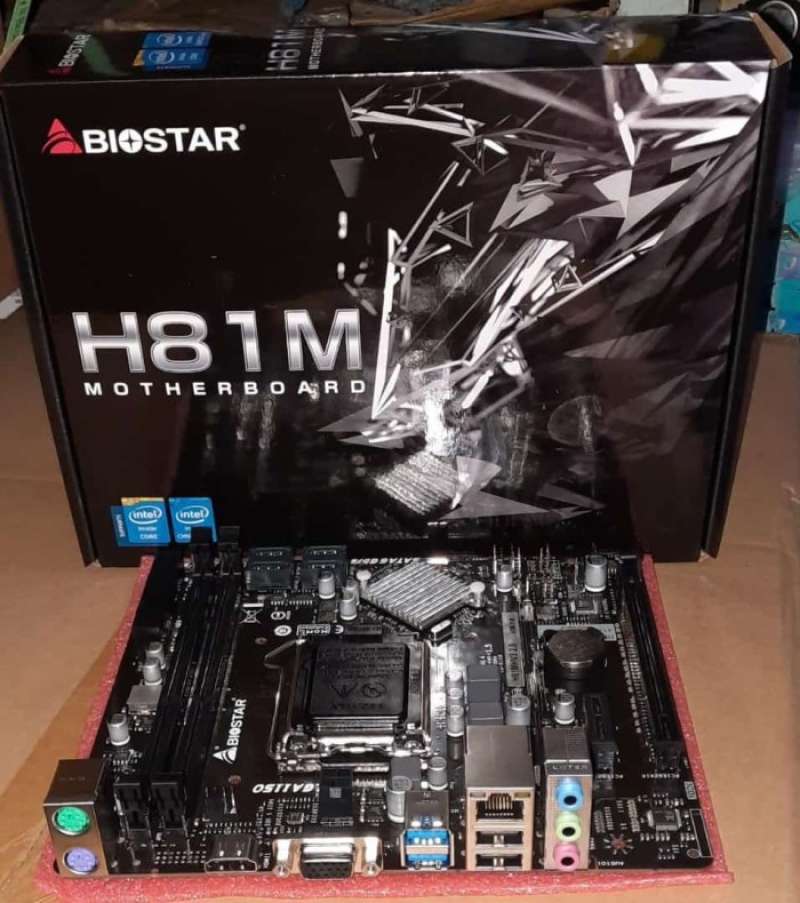 Promo Motherboard Biostar H81 M Lga 1150 Diskon 23 di Seller