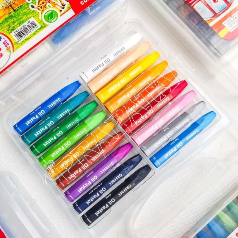 Crayon Greebel Oil Pastel 18 Warna