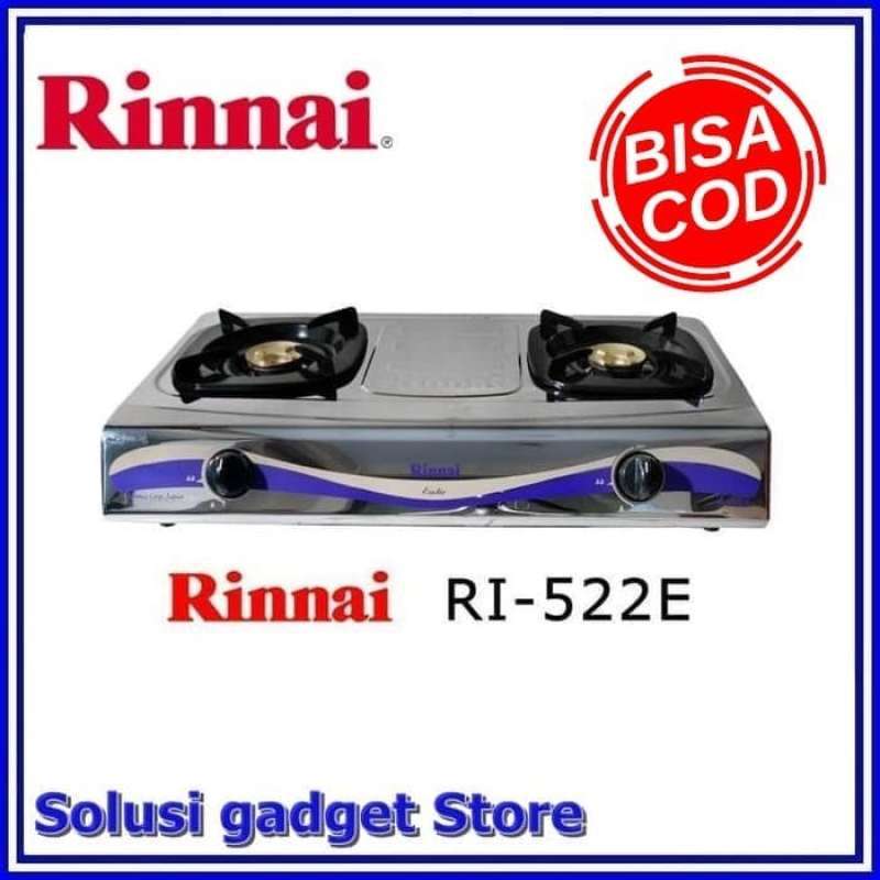 Promo Rinnai Kompor Gas 2 Tungku RI-522E - Stainless Diskon 23% di Seller  Santana Store - Kalibata, Kota Jakarta Selatan | Blibli