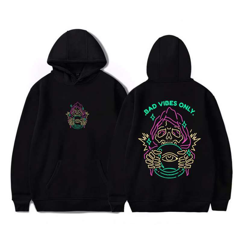 Bad vibes discount only hoodie