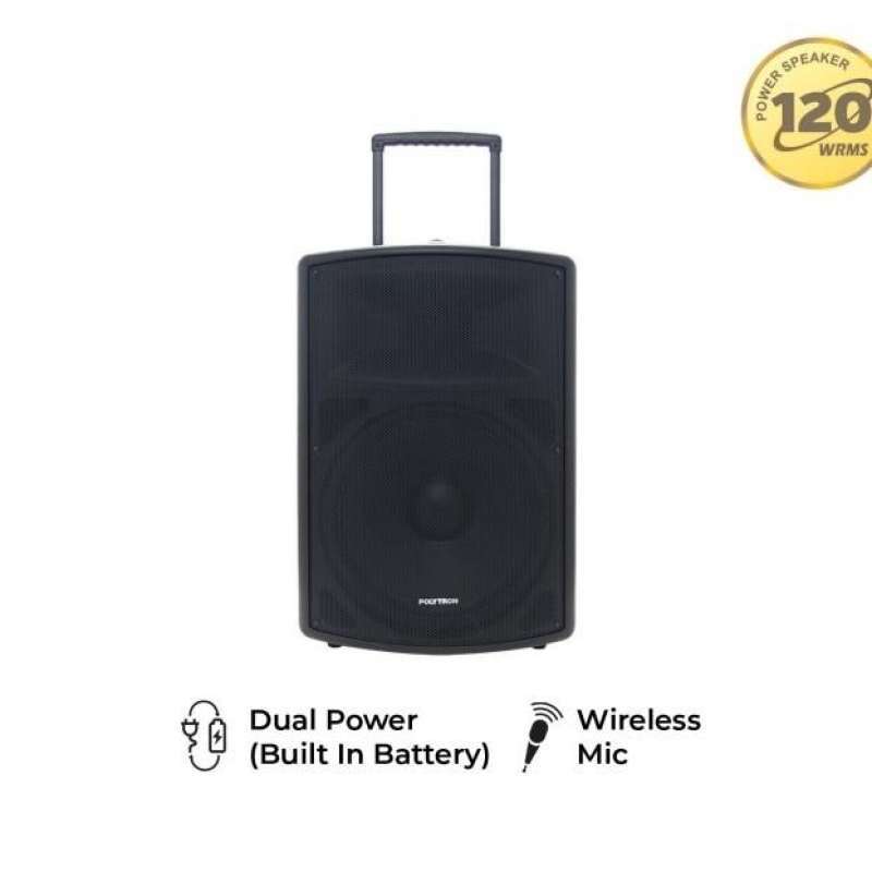 POLYTRON PASPRO15F3 Speaker Portable Bluetooth Karaoke 15 Inch