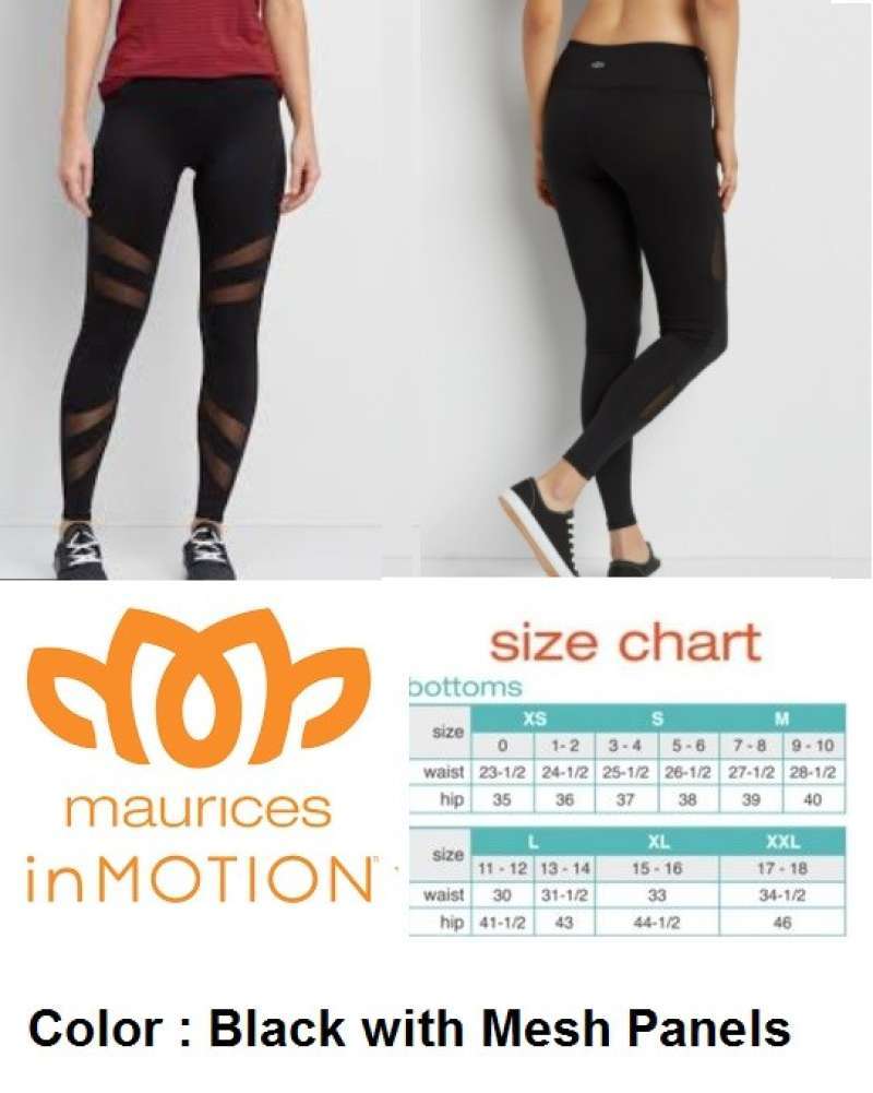 Jual Legging Maurices In Motion Color Black With Mesh Panels Di Seller Lanne Underwear Pejuang Kota Bekasi Blibli