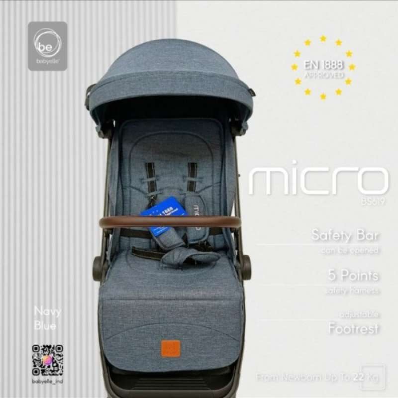 Promo Stroller Baby Elle Cabin Size Micro 619 Stroller Traveling