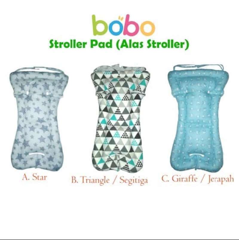 Alas Stroller Seat Pad Lubang 3 Bantalan Tatakan Duduk Stroller Motif Bus Tayo