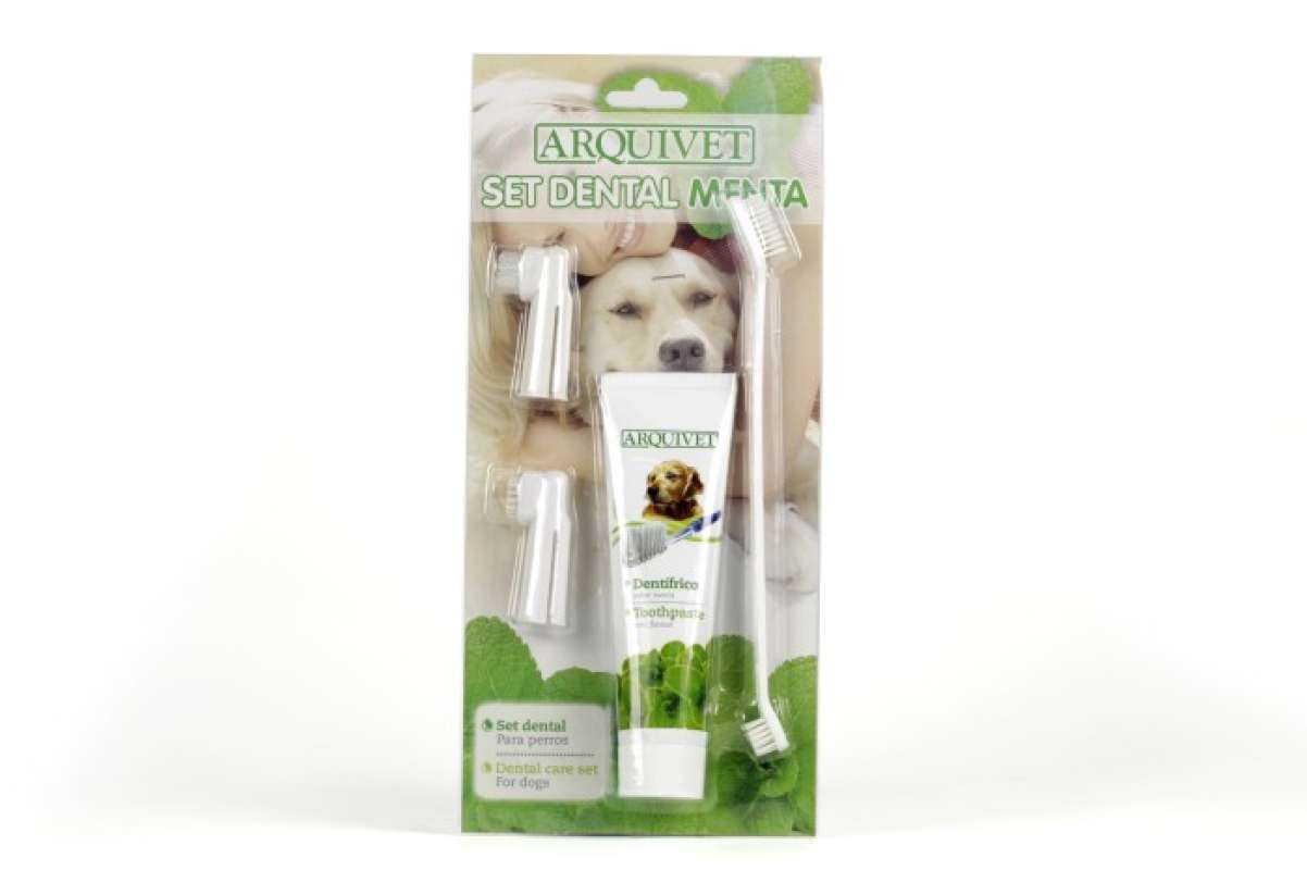 Promo ARQUIVET SET DENTAL DOG TOOTHPASTE Pasta Odol Sikat Gigi