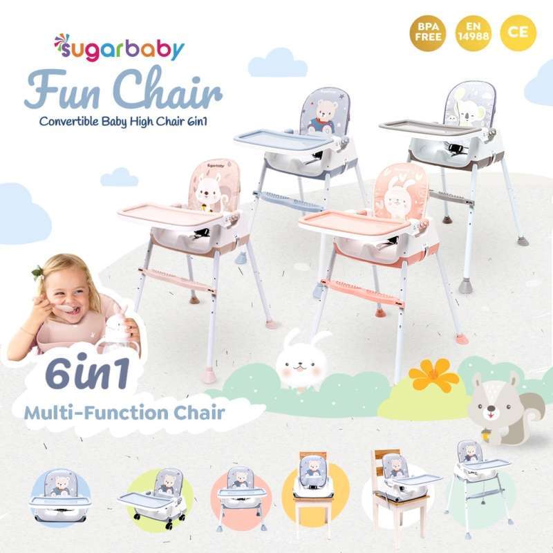 Jual Glen Baby Shop Sugar Baby Fun Chair Convertible Baby High