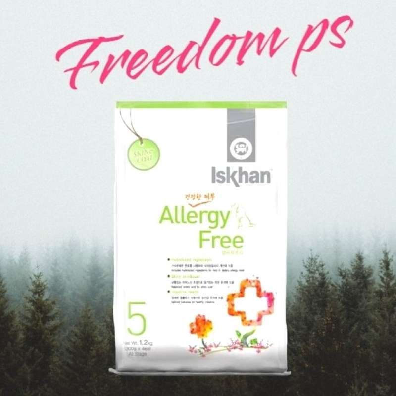 Promo Iskhan allergy free anjing 1.2kg Iskhan allergy free anjing