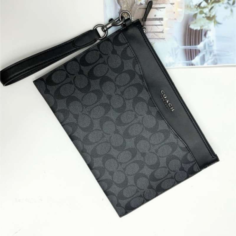 Jual 100 ORIGINAL COACH Beckett Slim Pouch Bag In Signature