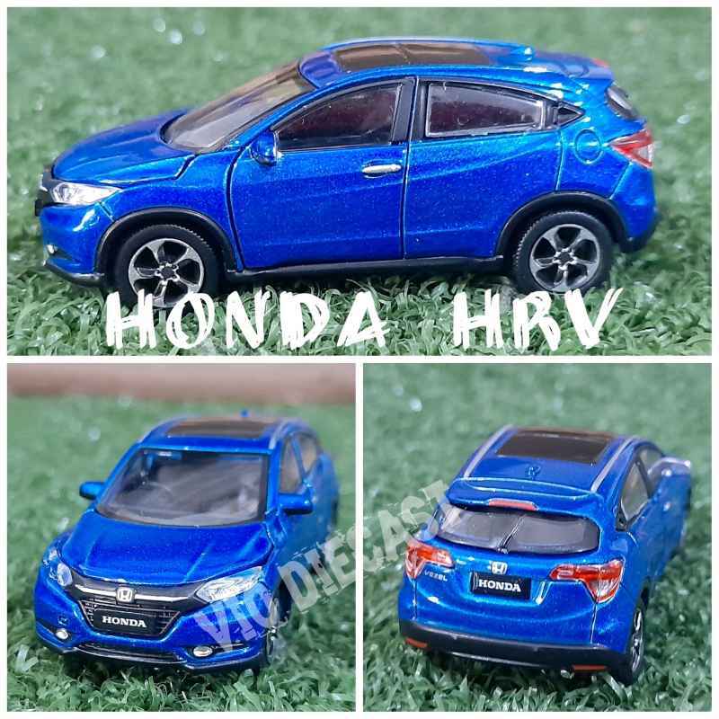 Jual Dicesar Miniatur Honda HRV biru skala 1 64 di Seller