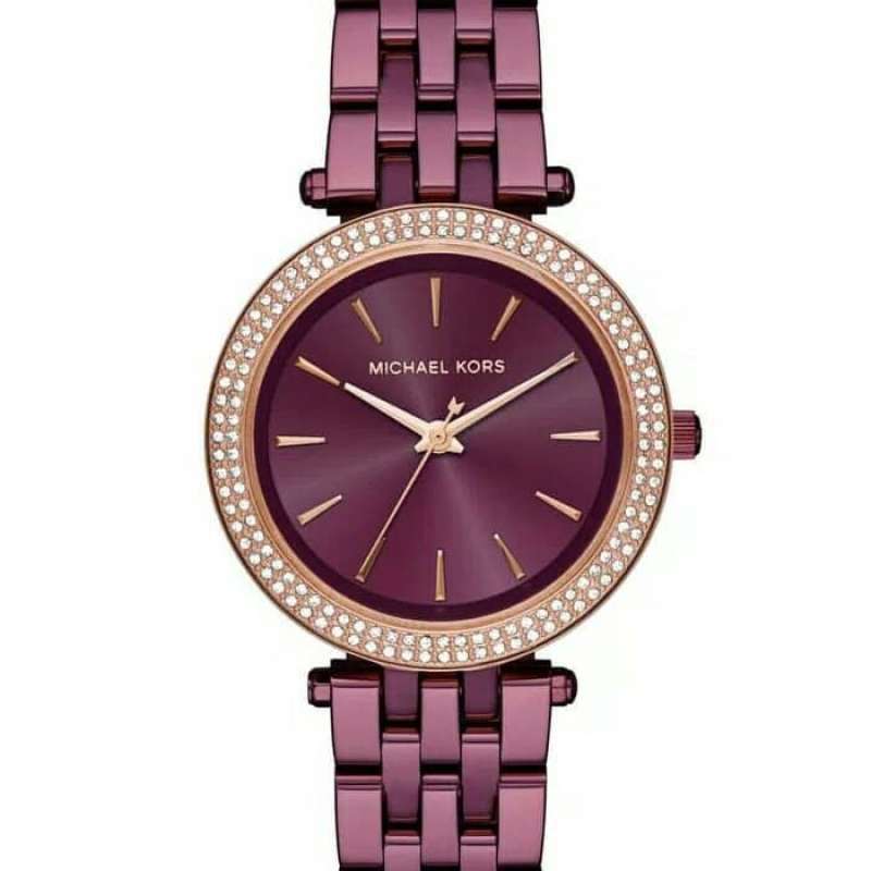 Michael kors darci plum watch sale