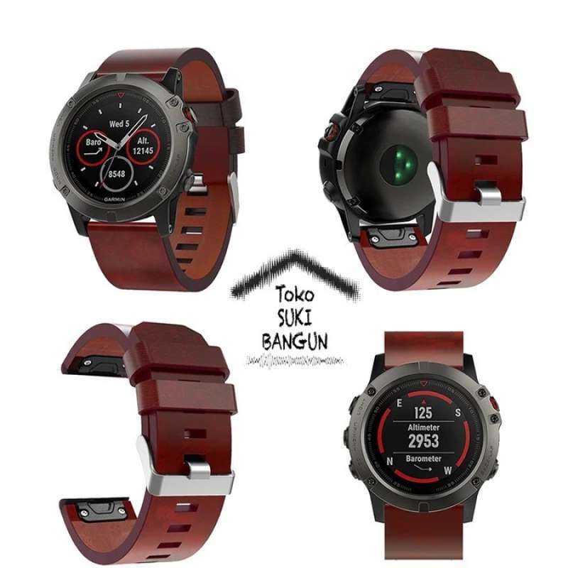 Promo STRAP GARMIN FENIX 8X 7X 6X 5X SAPPHIRE PRO SOLAR LEATHER