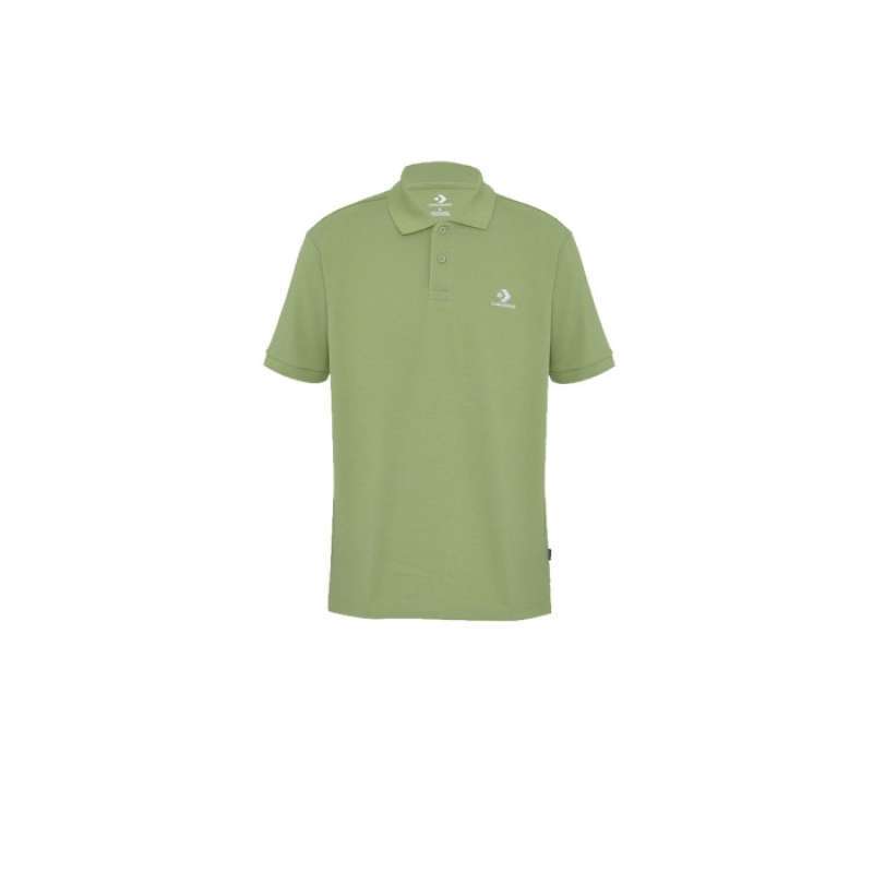Baju Polo Pria CONVERSE M STAR CHEVRON POLO SHIRT OLIVE MO1083354