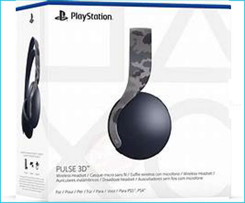 PS5 Pulse 3D Wireless Headset Grey Camouflage