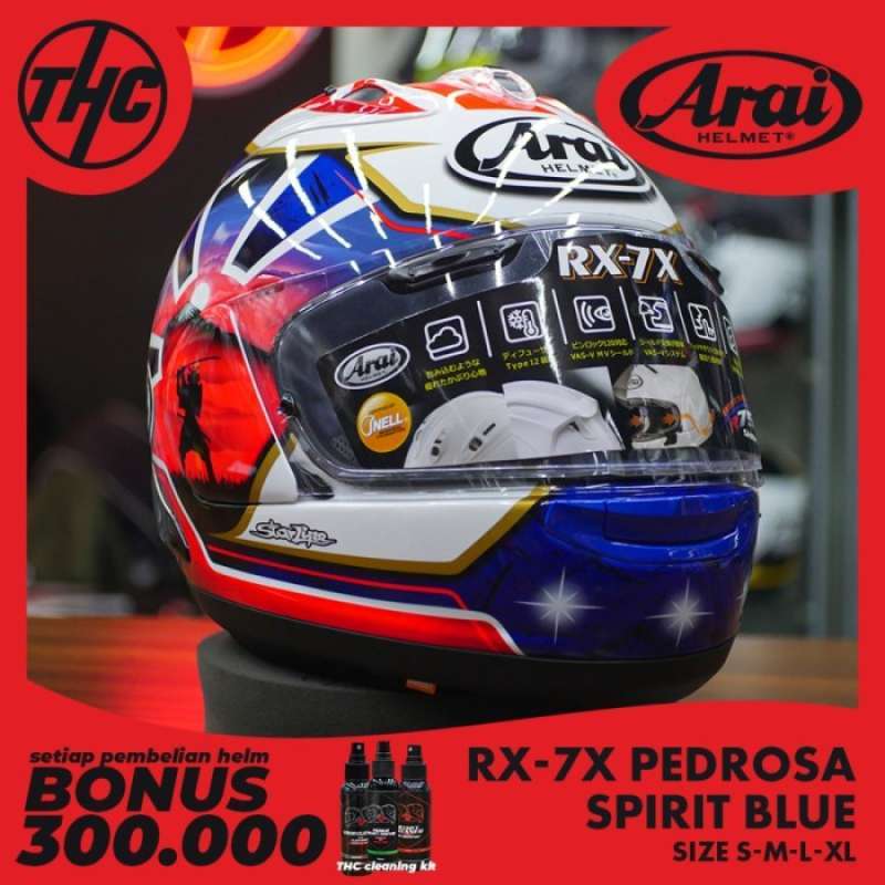 Jual Arai Rx7x Pedrosa Spirit Blue Full Face Helm Arai Rx7x Di
