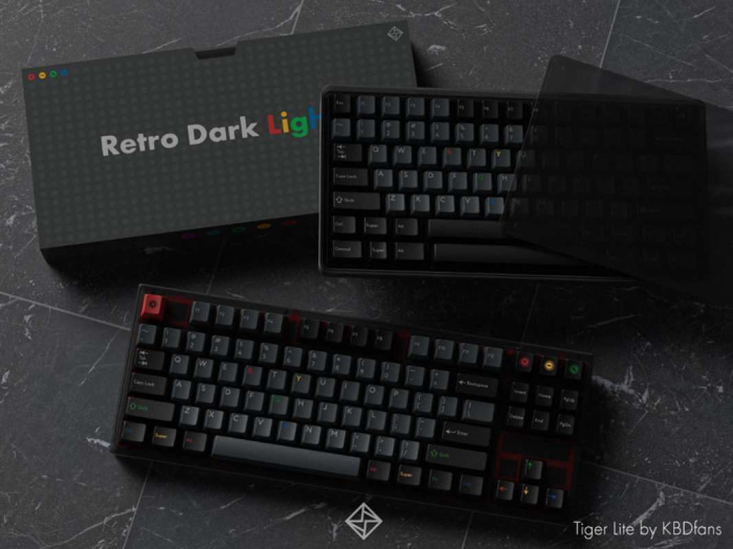 PBTfans RETRO DARK LIGHTS 半透明版（PBTFans RETRO DARK