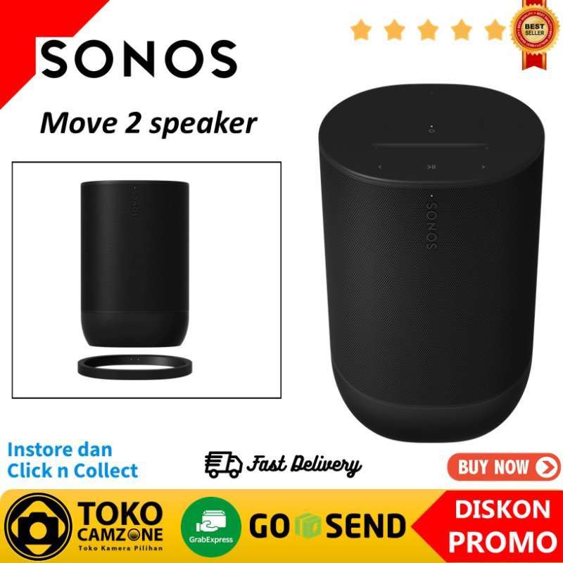 Jual Sonos Move 2 speaker for Sound anywhere Bluetooth and WiFi di