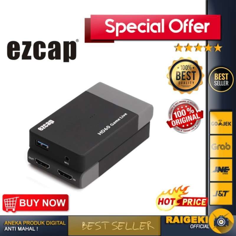 Promo EZCAP 261M HD60 Game Live USB 3.0 4K 1080P Game Capture