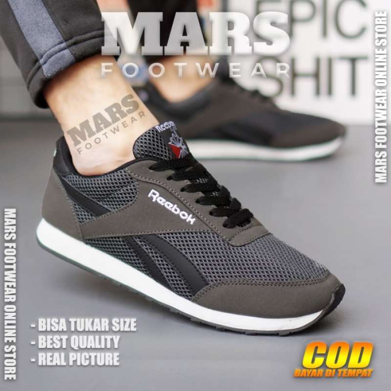 Jual Sepatu Sneakers Sport Kets Running Jogging Pria Murah Reebok