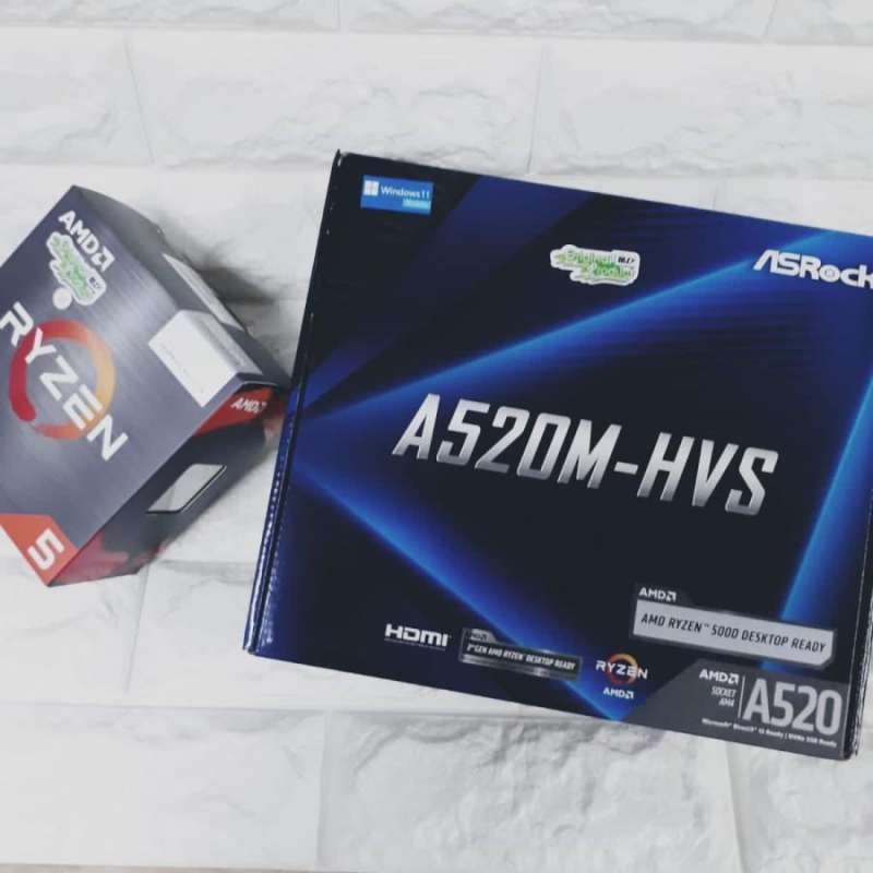 Ryzen5 5600 A520M-HDV W4U3200CD-16G×2 AMD Ryzen 5 5600G 6-Core | A520M