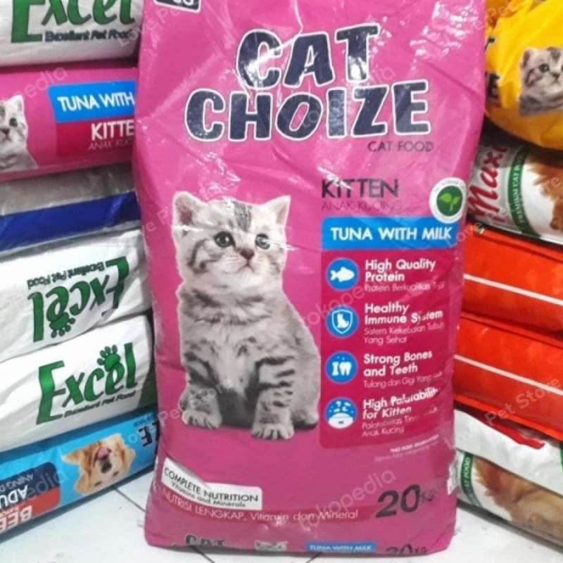 Promo GO SEND Cat choize kitten Tuna milk 20kg Freshpack Makanan