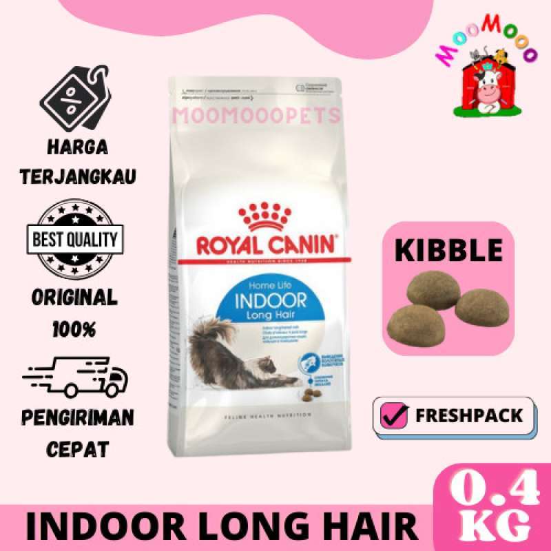 Promo Royal Canin Indoor Long Hair 400Gr Makanan Kucing Dewasa