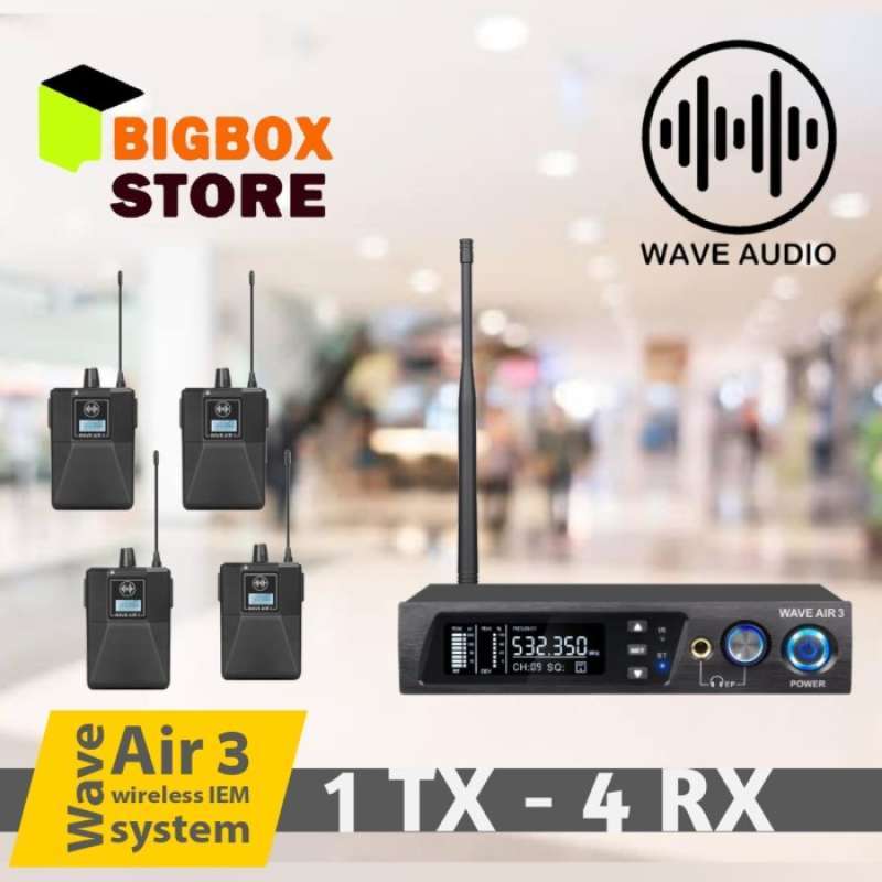 Wave Audio Monitor Wave Air 3 Wireless In Ear Monitor System 1TX 4RX