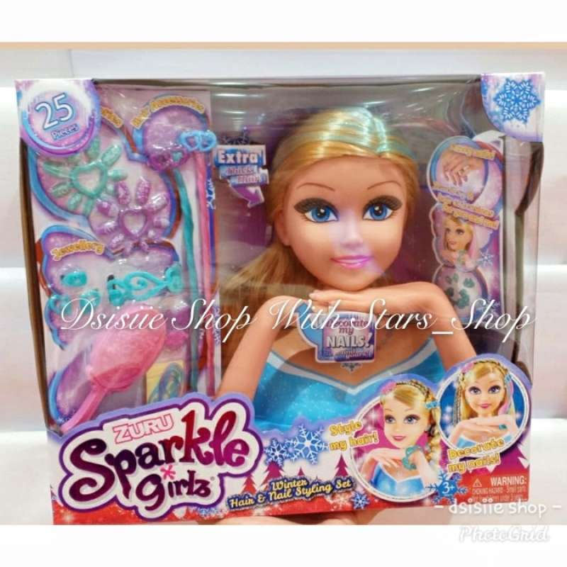 Sparkle girlz deluxe styling head shop