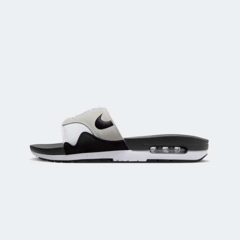 Nike Air Max 1 Slides DH0295 102 White Mens Original BNIB Sandal Pria