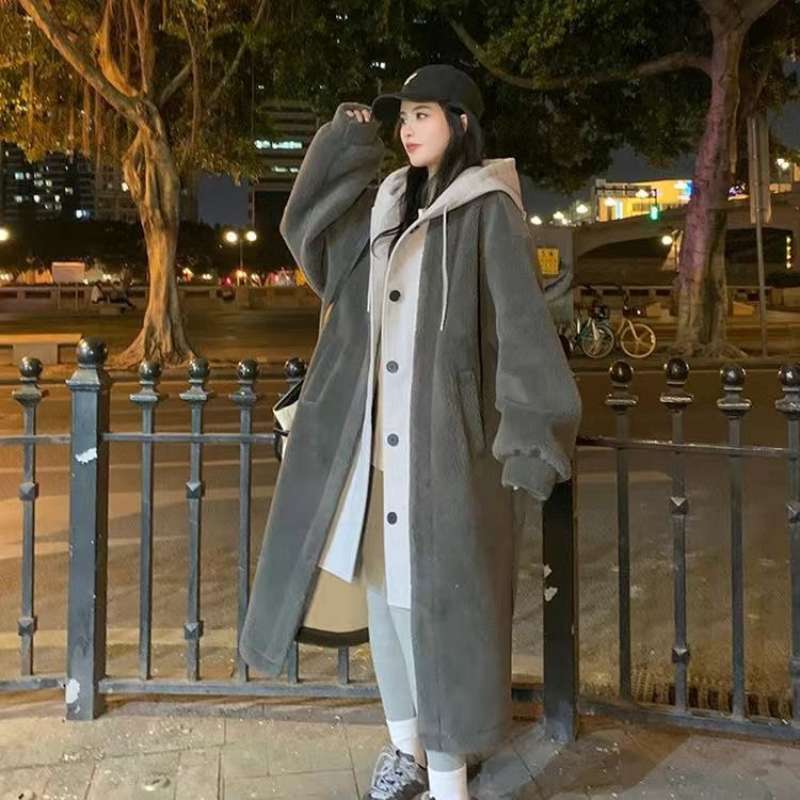 Wool Coat Full Long Jacket VERISH SEOUL WOOL COTTON