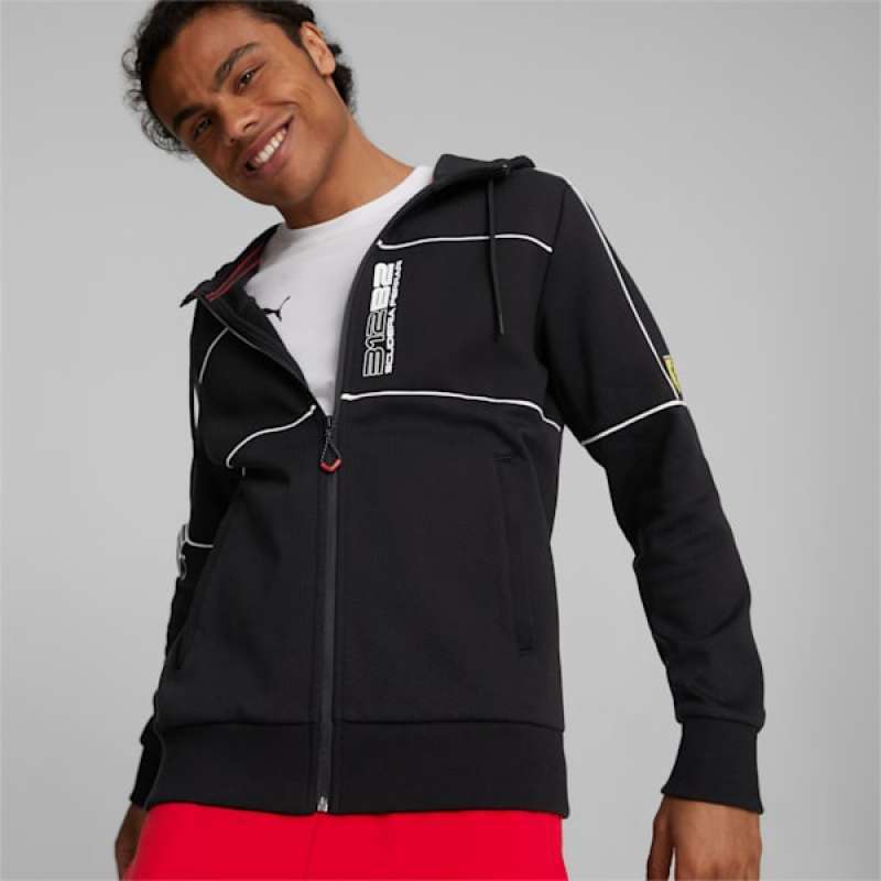 Promo Jaket Casual Pria Sf Race Hooded Sweat Jacket Black 535829