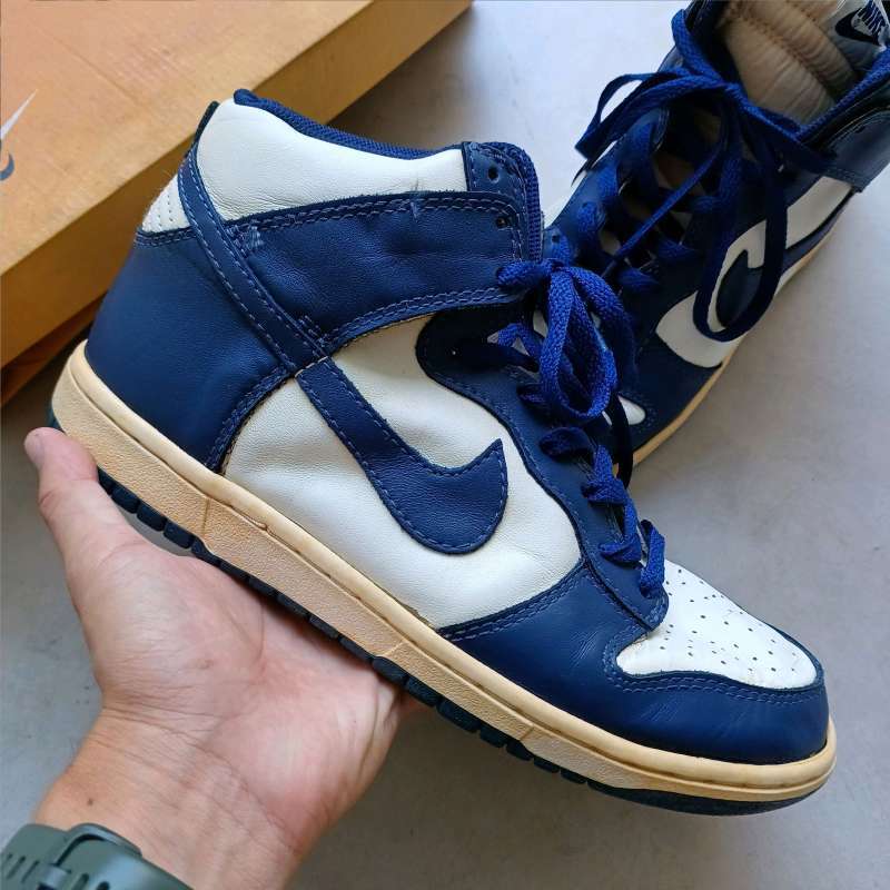 Jual Nike Dunk High Qk Vntg || Kentucky Navy Vintage Di