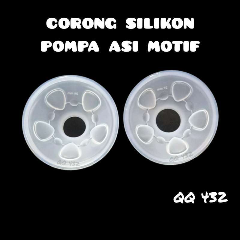 Corong silikon pompa asi motif Sparepart breastpump Suku cadang pompa asi