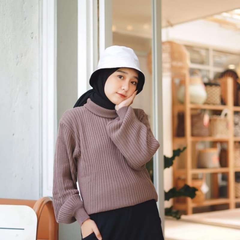 Sweater rajut turtleneck on sale