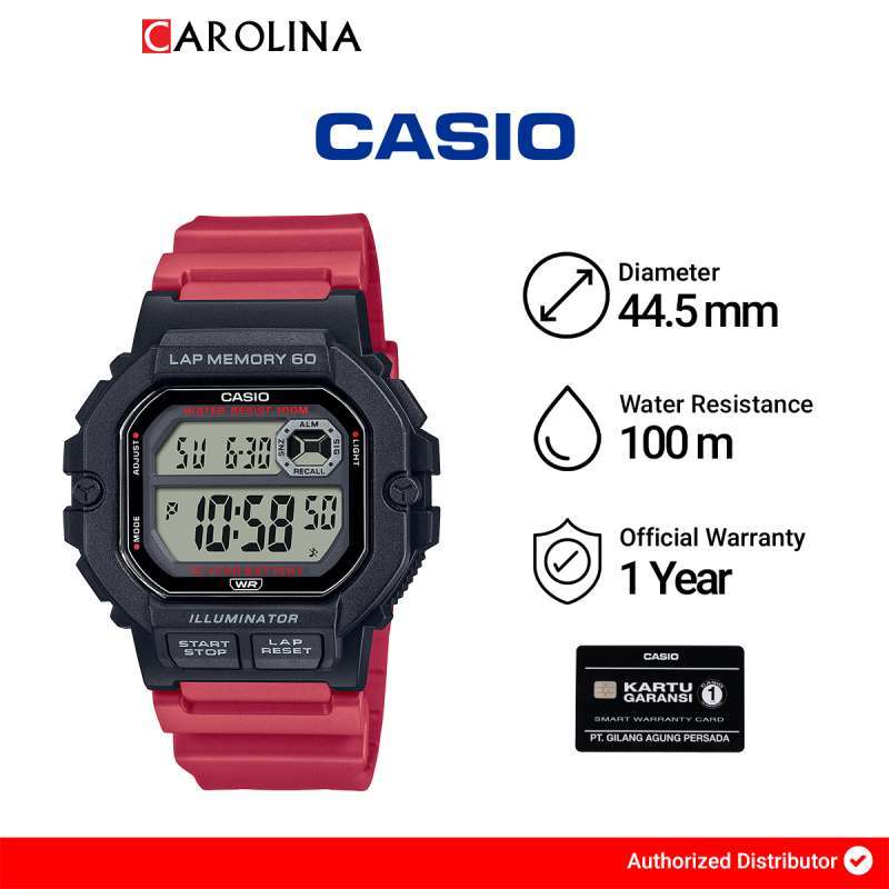 Casio illuminator red hotsell