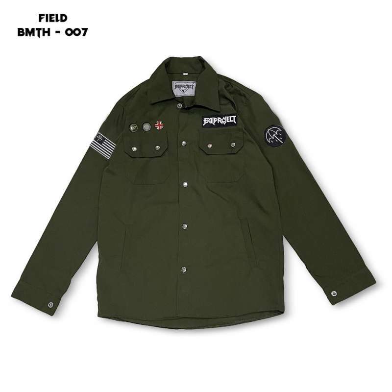FIELD JAKET SEMI PARKA HIJAU ARMY TRUCKER JACKET PATCH FIELD JACKET PATCH SEMI PARKA PATCH