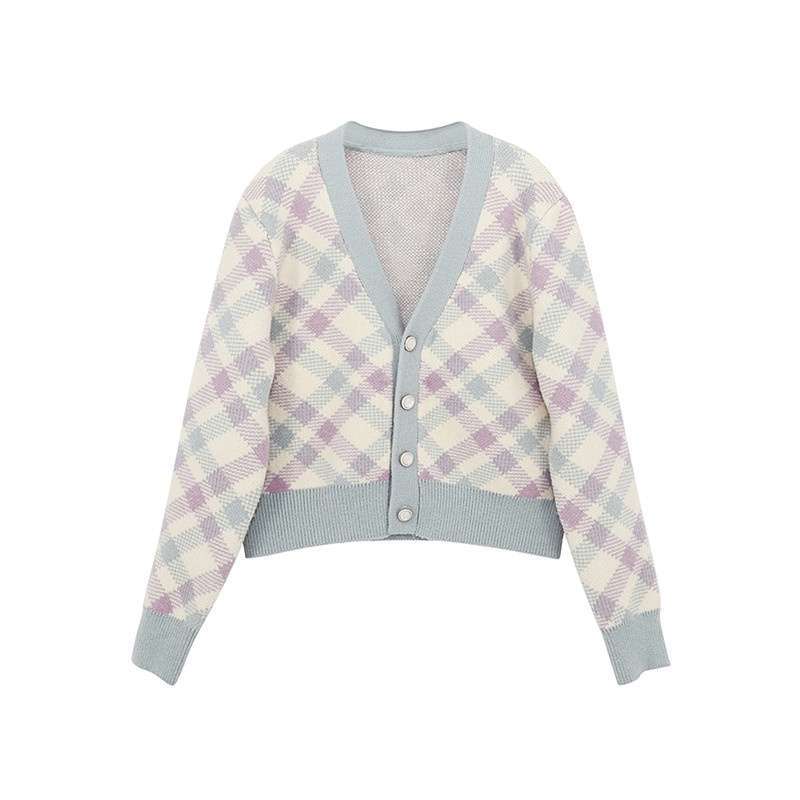 Jual Cardigan Wanita Korean Style Atasan Crop Top Kardigan Rajut