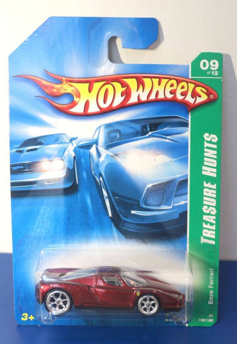 Hot Wheels 2007 Enzo Ferrari Enzo Super Treasure Hunt Thunt US card