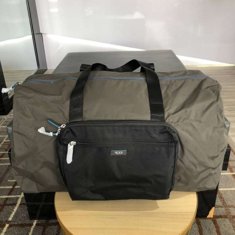 TUMI Packable Duffle Grey Black