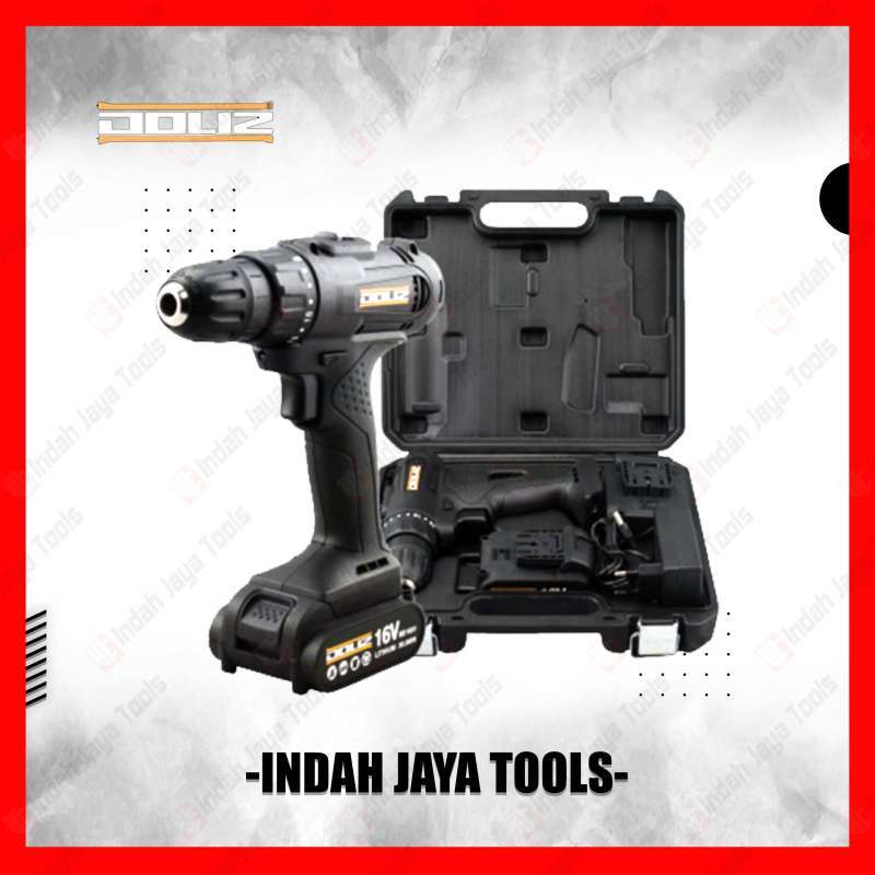 DOLIZ BD616 Bor Cordless Drill 10mm 16V Mesin Bor Baterai Besi Beton