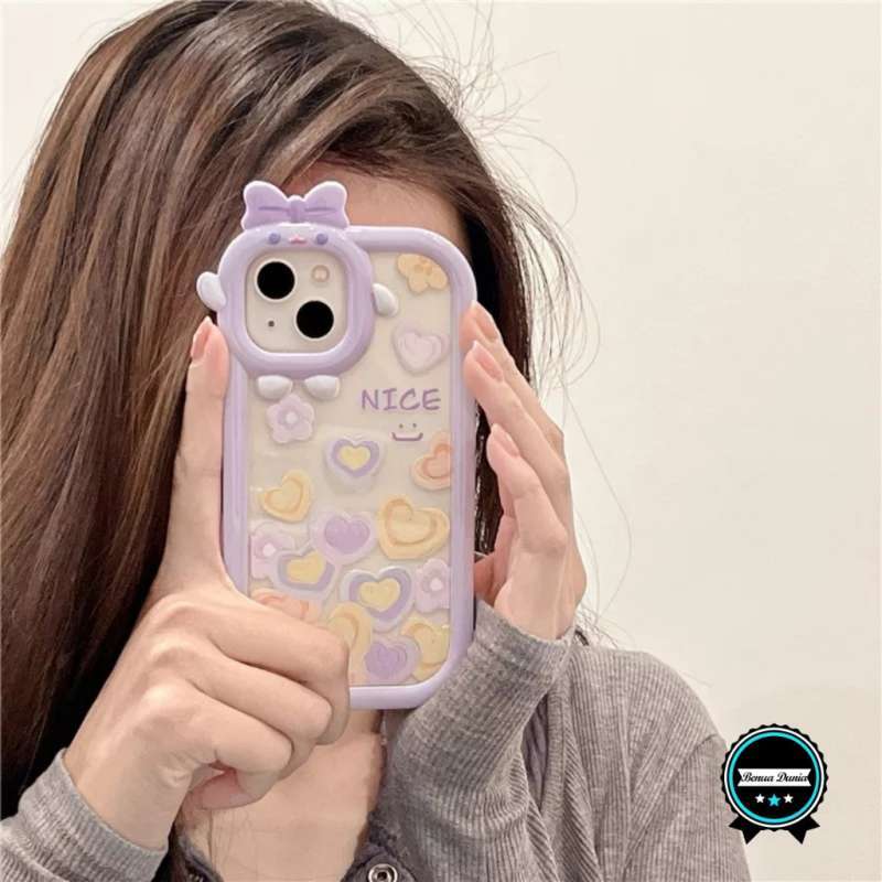 Infinix Mobile Infinix Hot Play Case Shopee SOFTCASE LOVE PURPLE