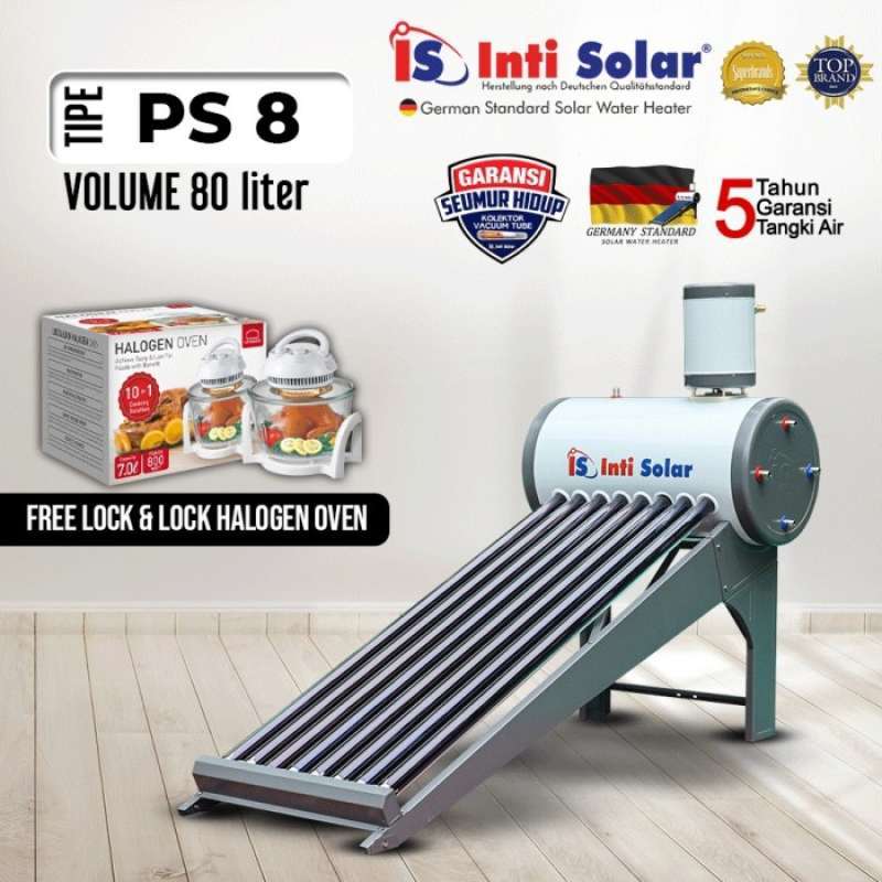 Promo Inti Solar Water Heater Pemanas Air Matahari 80 Liter Ps80 Diskon 33%  di Seller Belibanyak Shop - Harapan Jaya, Kota Bekasi | Blibli
