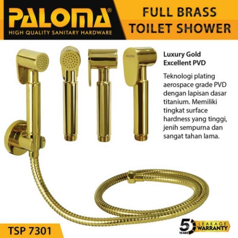 Paloma Tsp 7301 Jet Shower Toilet Jet Washer Bidet Cebok Wc Gold Emas