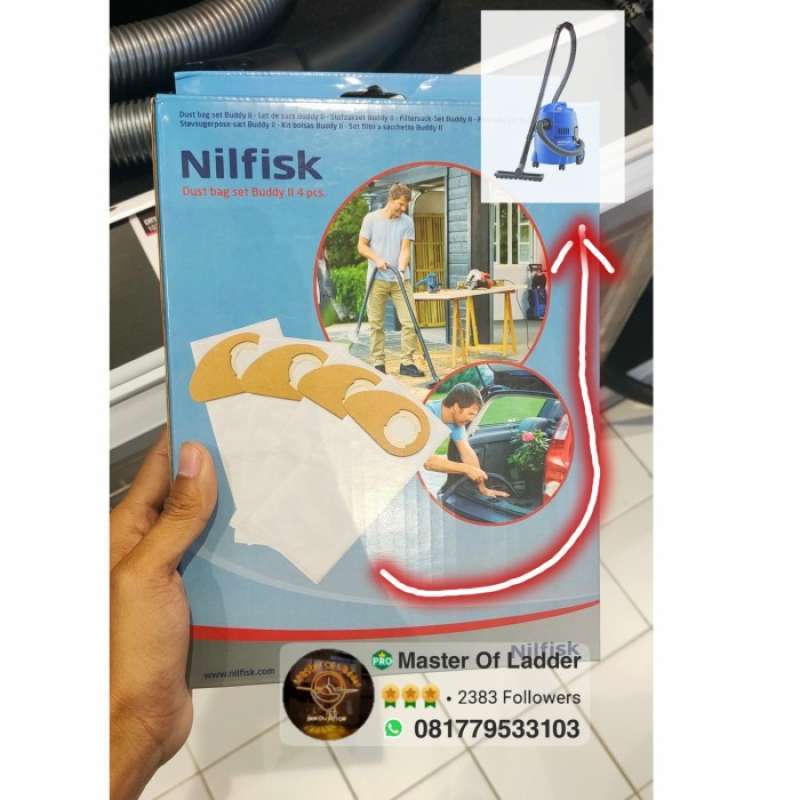 Nilfisk dust bag best sale set buddy ii