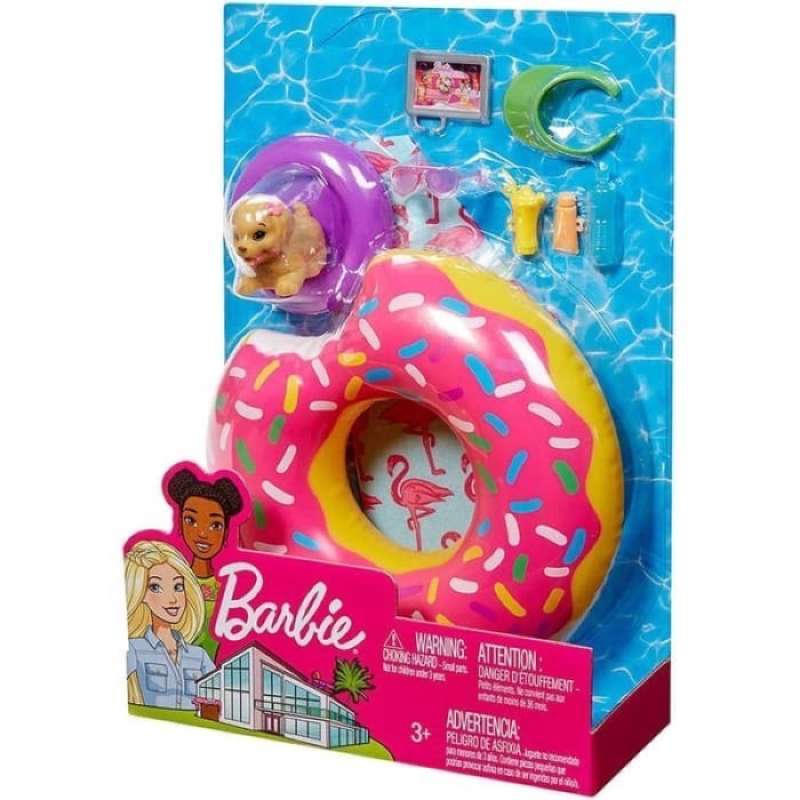 Promo Barbie Outdoor Furniture Set With Pink Picnic Table Diskon