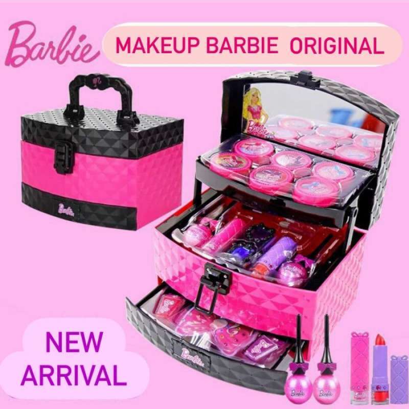Jual kbr02 mainan makeup kosmetik barbie original kutek aksesoris