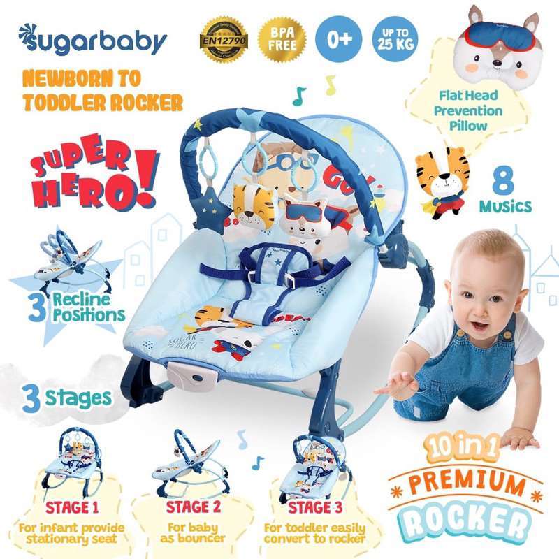 Bouncer sugar baby deals untuk newborn