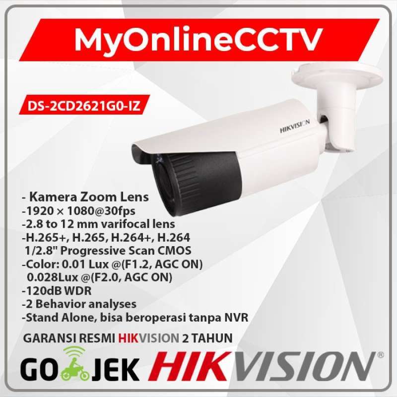 Promo Ds-2Cd2621G0-Iz Hikvision Ip Camera Cctv Outdoor Zoom 2Mp Varifocal  Terbaru Diskon 33% di Seller D'Luxury - Serua, Kota Depok | Blibli